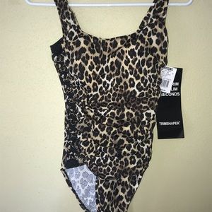 Trimshaper leopard one-piece swimsuit